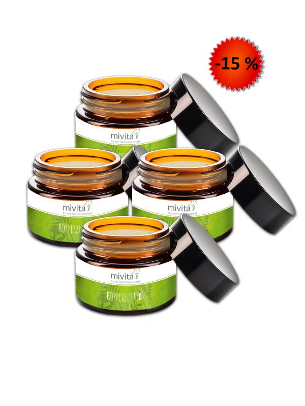 4 x Aloe Vera Körperbutter